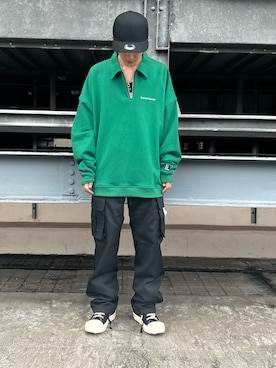 「DANKE SCHON（ダンケシェーン）のアイテム（スウェット）」を使った、otokuniさん（メンズ・165cm）の夏コーディネート