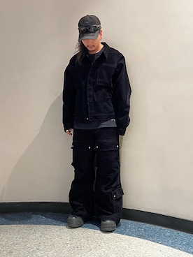 「アイテム（カーゴパンツ）」を使った、otokuniさん（メンズ・165cm）の夏コーディネート