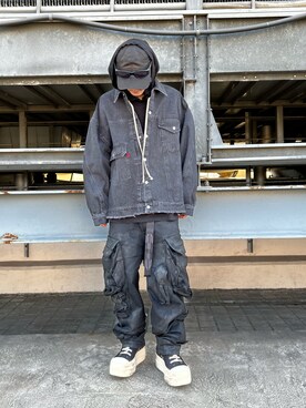 「DANKE SCHON（ダンケシェーン）のアイテム（デニムジャケット）」を使った、otokuniさん（メンズ・165cm）の冬コーディネート