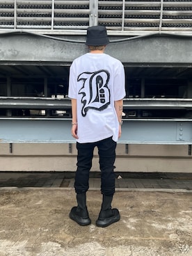 「BlackEyePatch（ブラックアイパッチ）のアイテム」を使った、otokuniさん（メンズ・165cm）の夏コーディネート