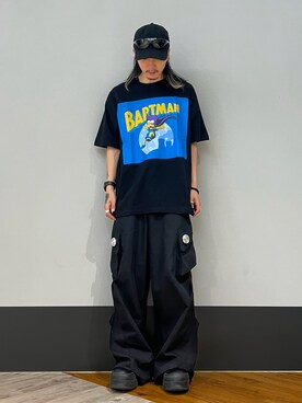 「WHITELAND（ホワイトランド）のアイテム（Tシャツ/カットソー）」を使った、otokuniさん（メンズ・165cm）の夏コーディネート