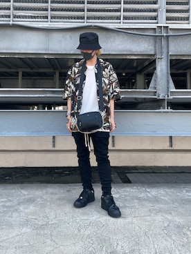 「DANKE SCHON（ダンケシェーン）のDankeSchon/ダンケシェーン/バイオウォッシュフラップパンツ（その他パンツ）」を使った、otokuniさん（メンズ・165cm）の夏コーディネート