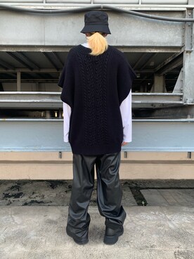 「DANKE SCHON（ダンケシェーン）のアイテム（スラックス）」を使った、otokuniさん（メンズ・165cm）の秋コーディネート