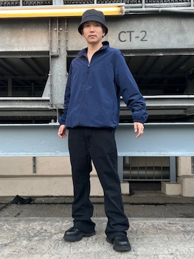 「デニムっていいよね」｜「アイテム（ブルゾン）」を使った、otokuniさん（メンズ・165cm）の夏コーディネート