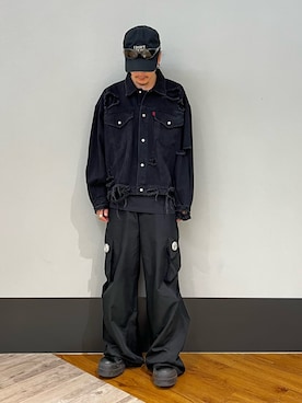 「DANKE SCHON（ダンケシェーン）のアイテム（デニムジャケット）」を使った、otokuniさん（メンズ・165cm）の秋コーディネート