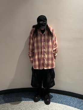 「WHITELAND（ホワイトランド）のアイテム（シャツ/ブラウス）」を使った、otokuniさん（メンズ・165cm）の春コーディネート