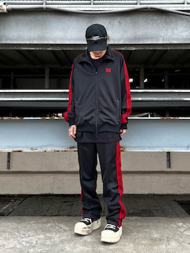 「Needles（ニードルス）のアイテム（ジャケット/アウター）」を使った、otokuniさん（メンズ・165cm）の春コーディネート