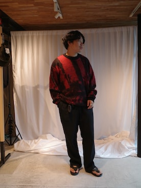 「アイテム（スラックス）」を使った、く　　　　　にさん（メンズ・168cm・20代）の夏コーディネート