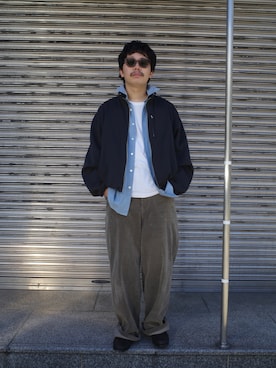 「アイテム（その他アウター）」を使った、く　　　　　にさん（メンズ・168cm・20代）の秋コーディネート