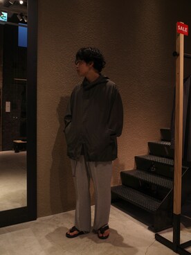 「アイテム（スラックス）」を使った、く　　　　　にさん（メンズ・168cm・20代）の夏コーディネート