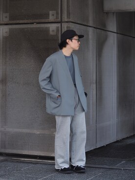「ごきげんウィーク」｜「アイテム（モカシン/デッキシューズ）」を使った、く　　　　　にさん（メンズ・168cm）の春コーディネート