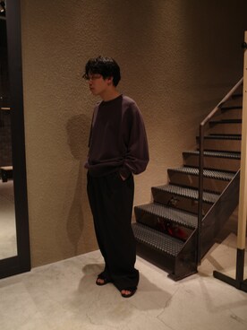 「アイテム（スラックス）」を使った、く　　　　　にさん（メンズ・168cm・20代）の春コーディネート