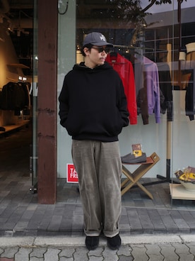 「アイテム（その他アウター）」を使った、く　　　　　にさん（メンズ・168cm・20代）の秋コーディネート