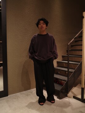 「アイテム（スラックス）」を使った、く　　　　　にさん（メンズ・168cm・20代）の春コーディネート