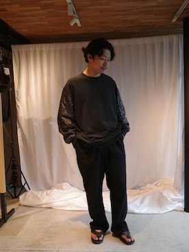 「アイテム（スラックス）」を使った、く　　　　　にさん（メンズ・168cm・20代）の夏コーディネート