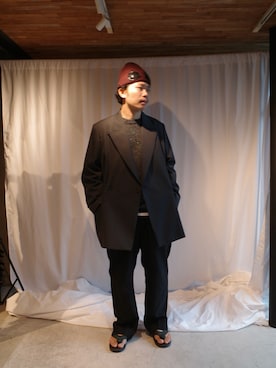 「アイテム（スラックス）」を使った、く　　　　　にさん（メンズ・168cm・20代）の夏コーディネート