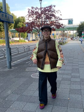 「CLAMP（クランプ）のアイテム（トップス）」を使った、く　　　　　にさん（メンズ・168cm）の秋コーディネート