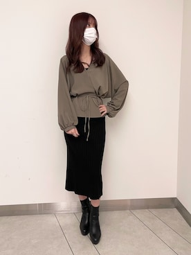 「REZOY（リゾイ）のアイテム（ブーツ）」を使った、ぐっちゃん@LION HEARTさん（レディース・156cm）の秋コーディネート