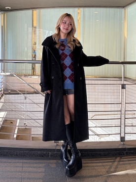 「EVRIS（エヴリス）のアイテム（トップス）」を使った、RENさん（レディース・167cm）の冬コーディネート