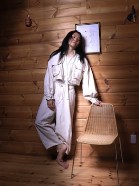 「アイテム（トップス）」を使った、白(Shiro/runwaymodel)さん（メンズ・180cm）の夏コーディネート