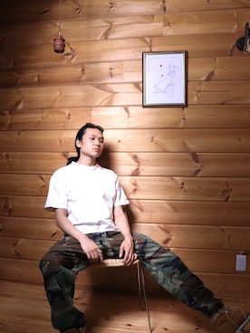 「アイテム（サングラス）」を使った、白(Shiro/runwaymodel)さん（メンズ・180cm）の夏コーディネート