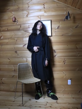「アイテム（ダウンジャケット/コート）」を使った、白(Shiro/runwaymodel)さん（メンズ・180cm）の夏コーディネート