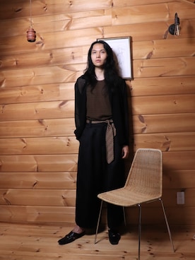 「アイテム（ネクタイ）」を使った、白(Shiro/runwaymodel)さん（メンズ・180cm）の夏コーディネート