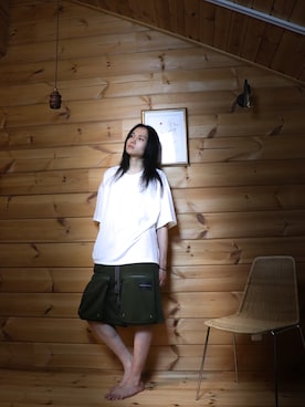 「アイテム（トップス）」を使った、白(Shiro/runwaymodel)さん（メンズ・180cm）の夏コーディネート