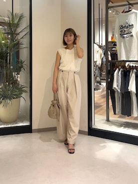 「Chez toi（シェトワ）のアイテム」を使った、0412manaさん（レディース・158cm）の夏コーディネート