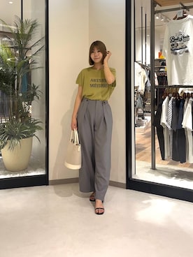 「Chez toi（シェトワ）のアイテム」を使った、0412manaさん（レディース・158cm）の夏コーディネート
