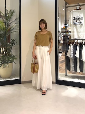 「Chez toi（シェトワ）のアイテム」を使った、0412manaさん（レディース・158cm）の夏コーディネート