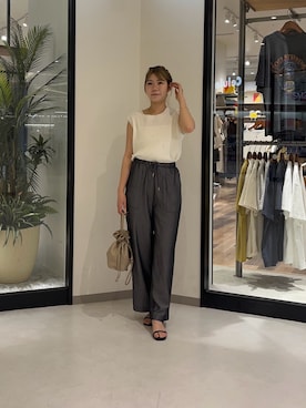 「Chez toi（シェトワ）のアイテム」を使った、0412manaさん（レディース・158cm）の夏コーディネート