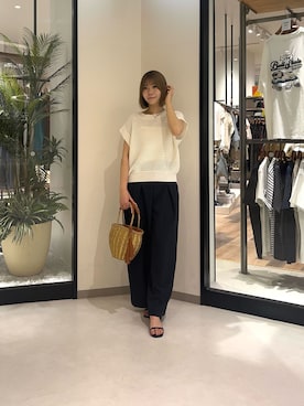 「Chez toi（シェトワ）のアイテム」を使った、0412manaさん（レディース・158cm）の夏コーディネート