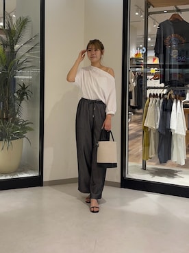 「Chez toi（シェトワ）のアイテム」を使った、0412manaさん（レディース・158cm）の夏コーディネート