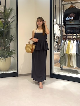 「Chez toi（シェトワ）のアイテム（ワンピース/ドレス）」を使った、0412manaさん（レディース・158cm）の夏コーディネート