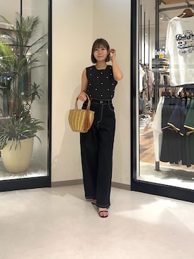 「Chez toi（シェトワ）のアイテム」を使った、0412manaさん（レディース・158cm）の夏コーディネート