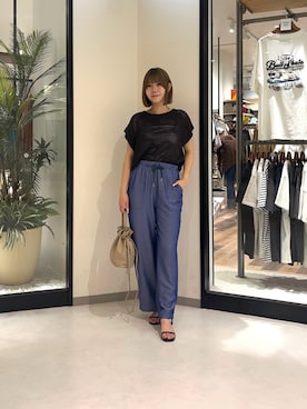 「Chez toi（シェトワ）のアイテム」を使った、0412manaさん（レディース・158cm）の夏コーディネート