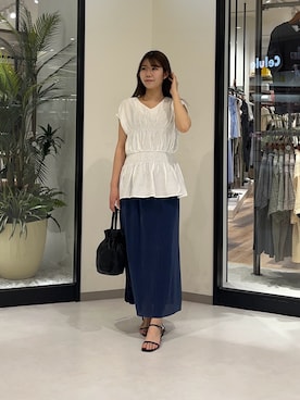 「Chez toi（シェトワ）のアイテム」を使った、0412manaさん（骨格ウェーブ・レディース・158cm）の夏コーディネート