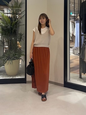 「Chez toi（シェトワ）のアイテム」を使った、0412manaさん（骨格ウェーブ・レディース・158cm）の夏コーディネート