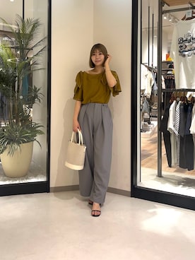 「Chez toi（シェトワ）のアイテム」を使った、0412manaさん（レディース・158cm）の夏コーディネート