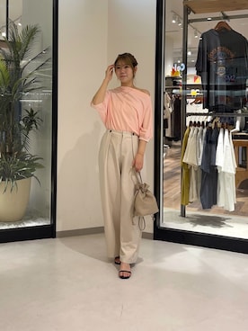 「Chez toi（シェトワ）のアイテム」を使った、0412manaさん（レディース・158cm）の夏コーディネート