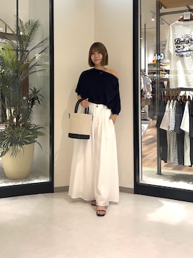 「Chez toi（シェトワ）のアイテム」を使った、0412manaさん（レディース・158cm）の夏コーディネート