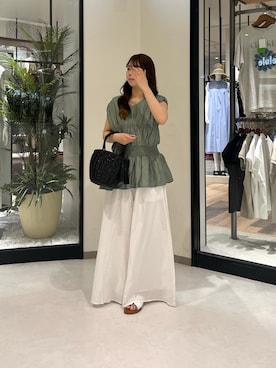 「Chez toi（シェトワ）のアイテム」を使った、0412manaさん（骨格ウェーブ・レディース・158cm）の春コーディネート