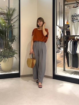「Chez toi（シェトワ）のアイテム」を使った、0412manaさん（レディース・158cm）の夏コーディネート