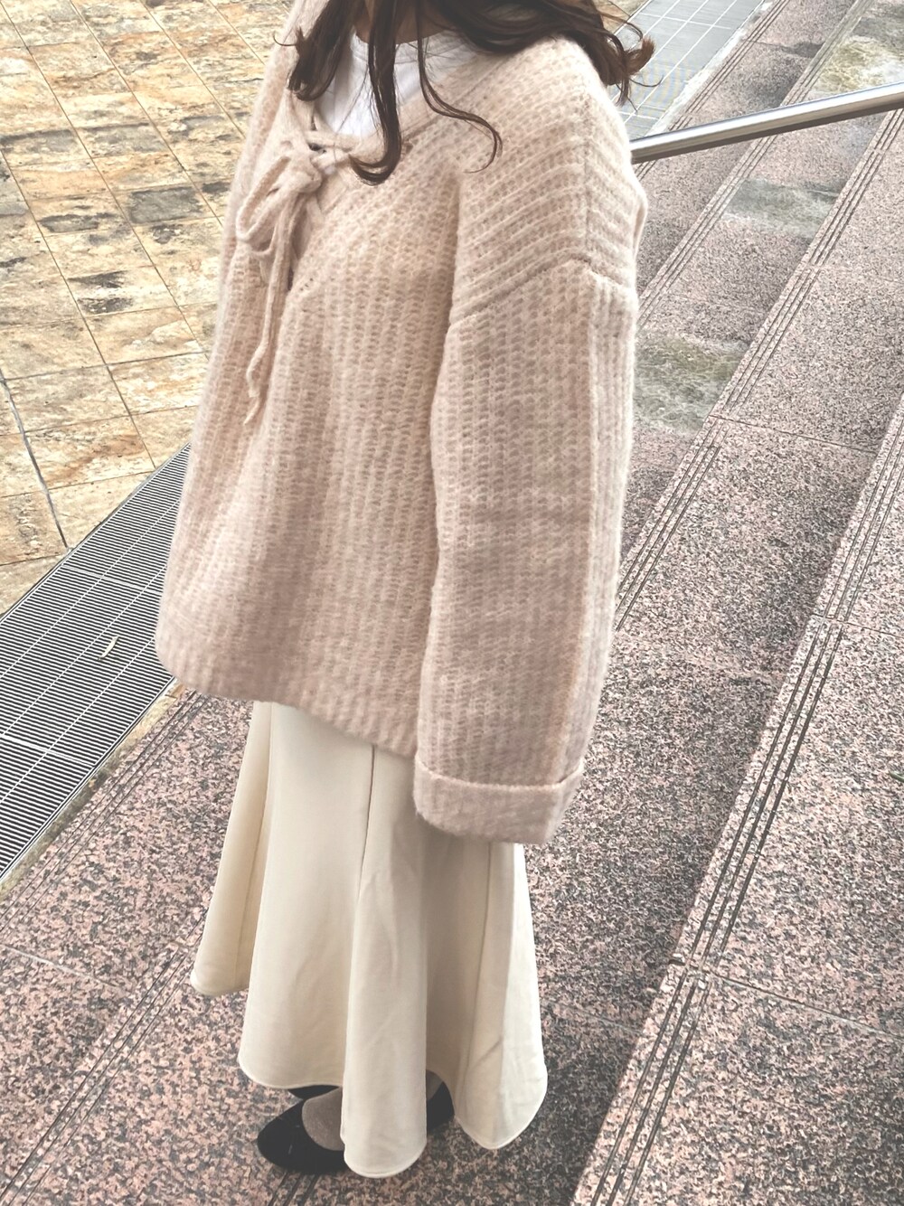 「秋のコーデ」｜「LOWRYS FARMのアイテム（ニット/セーター、ベージュ系）」を使った、iikkkii1214さん（レディース・160cm）の秋コーディネートの1枚目の写真