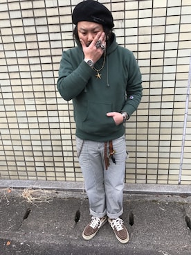 「SURPLUS（サープラス）のアイテム」を使った、YASUさん（メンズ・175cm）の秋コーディネート