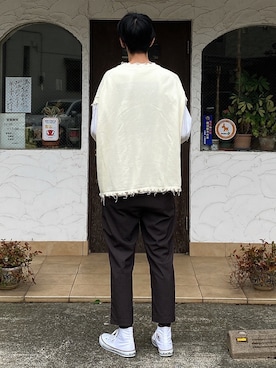 「GU（ジーユー）のアイテム」を使った、𝑺𝑯𝑶𝑻𝑨さん（メンズ・184cm）の夏コーディネート