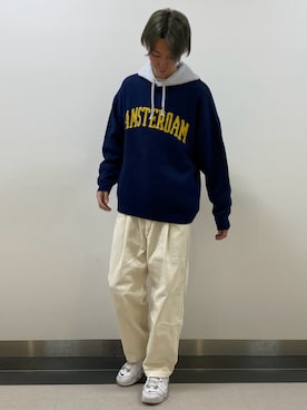「GU（ジーユー）のアイテム」を使った、𝑺𝑯𝑶𝑻𝑨さん（メンズ・184cm）の夏コーディネート
