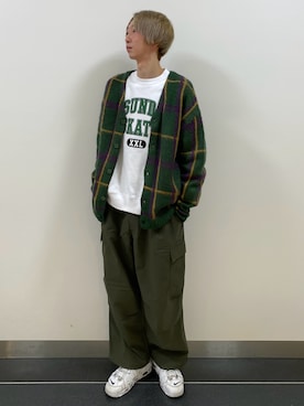 「GU（ジーユー）のアイテム」を使った、𝑺𝑯𝑶𝑻𝑨さん（メンズ・184cm）の夏コーディネート
