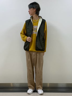 「GU（ジーユー）のアイテム」を使った、𝑺𝑯𝑶𝑻𝑨さん（メンズ・184cm）の夏コーディネート